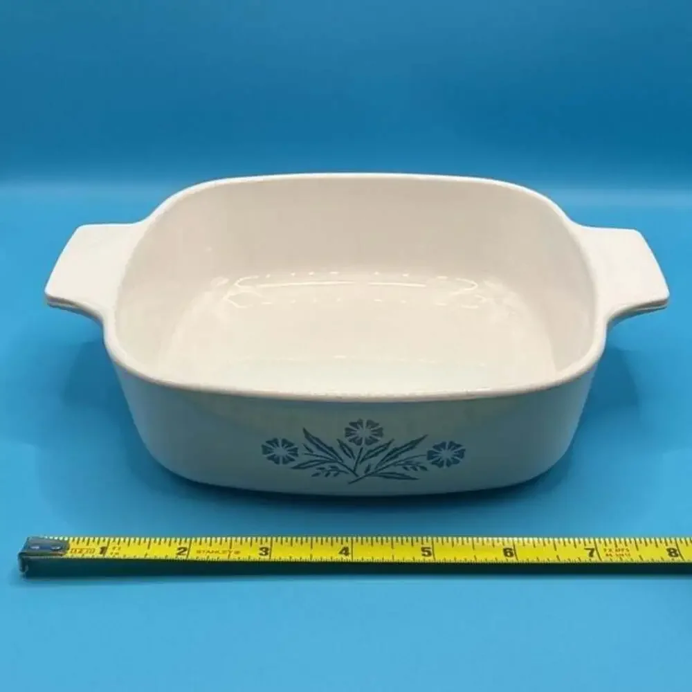 CorningWare Blue Cornflower 1 Quart Casserole Baking Dish A-1-B No Lid